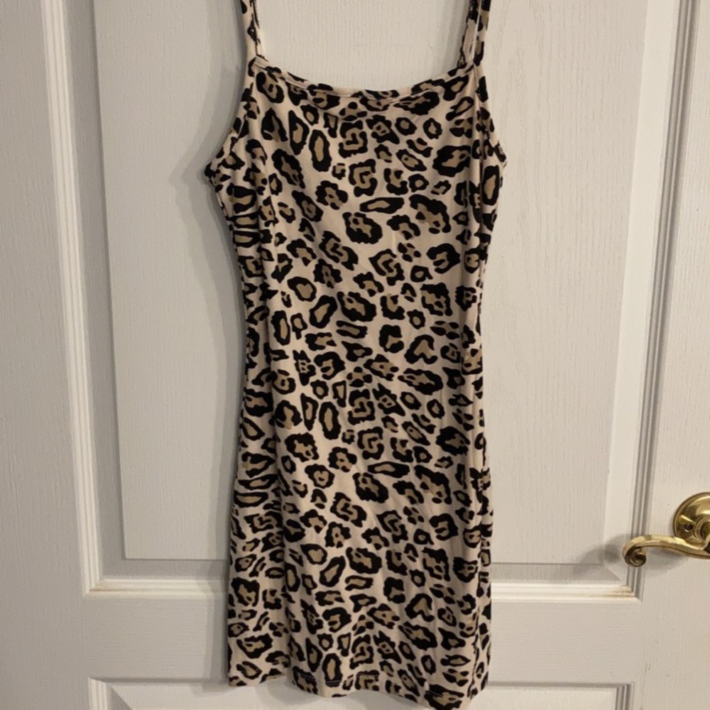 NWT leopard mini dress